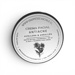 Crema Facial de Frambuesa con protección solar/ ANTIACNÉ